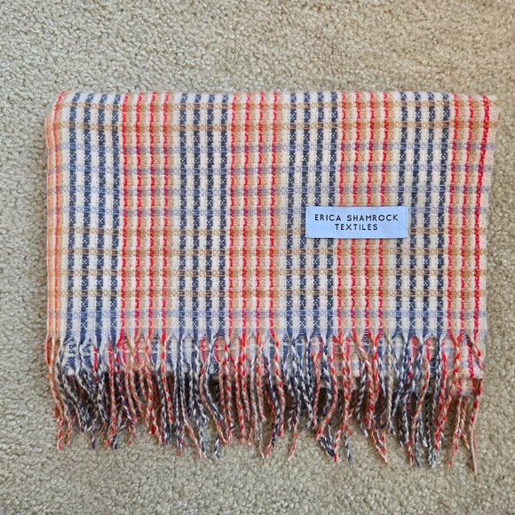 Erika Shamrock Textiles Accessories - NWOT Colorful Textured Fringe Scarf Erika Shamrock Textiles